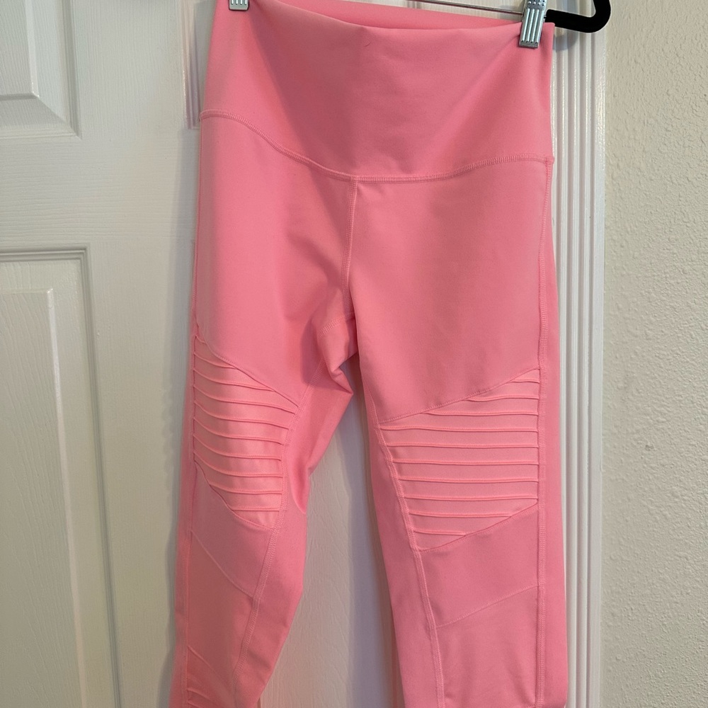 Alo High-Waist Moto Legging Macaron Pink